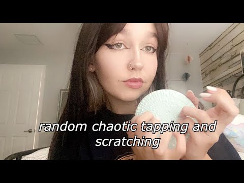 lofi asmr | chaotic random tapping + scratching