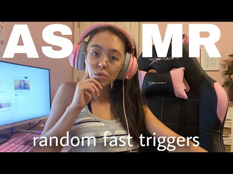 ASMR | Random Fast Triggers ft. E-Win Pink Gaming Chair