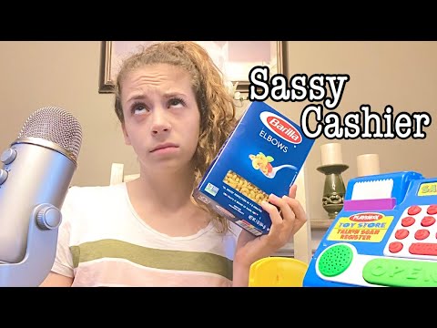 ASMR ⚠️SASSY/RUDE Grocery Store Cashier RP