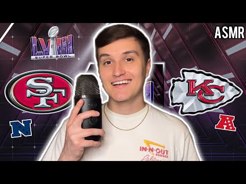 ASMR | Super Bowl LVIII NFL Football Preview 🏈 (whisper ramble)