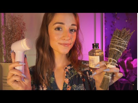 ASMR | Lavender Spa Facial Treatment 💜 {Layered Sounds, Personal Attention}