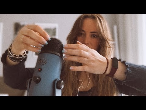 ASMR mic scratching and tapping Fast & Aggressive (no talking)