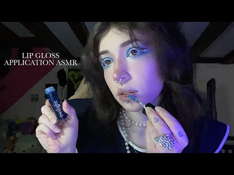 Lip Gloss Collection Application ASMR | Mouth Sounds, Kissing Sounds, Whispering, Lid Sounds