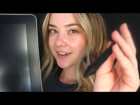 ASMR Sweet TABLET DRAWING For Relaxation!