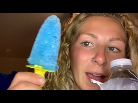 ASMR- mouth sounds, retainer sounds, popsicle/ice pop eating