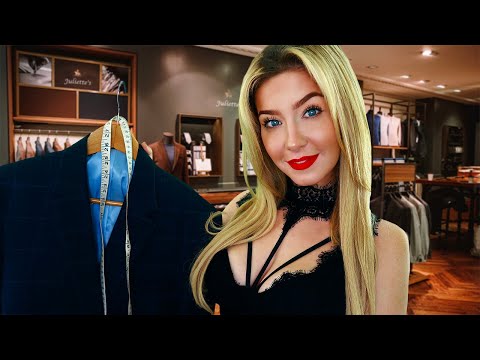 ASMR FOR MEN Flirty French Suit Measuring | Tailoring Roleplay