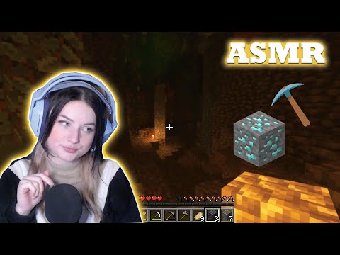 ASMR | Mining in a Lush Cave in Minecraft ⛏️ (I died twice...)