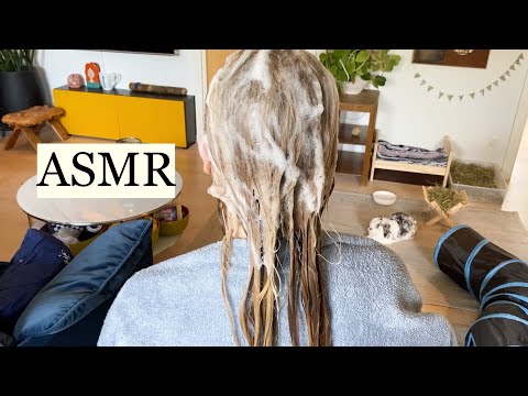 ASMR TIME FOR A RELAXING HAIRWASH ❤️ Shampoo, Hair Brushing, Spraying Sounds, Hair Play (no talking)