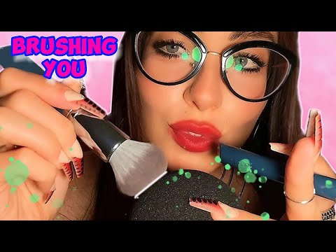 ASMR | Intense Brushing You For Deep Sleep and Relaxation + Tongue Triggers