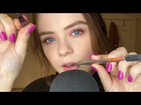 ASMR Roleplay~ Tweezing Your Eyebrows (Spoolie nibbling & Mouth Sounds)