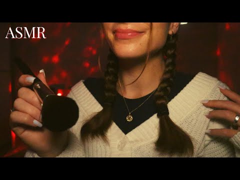 ASMR for Charity | Fall-Themed Trigger Words with Face Brushing✨