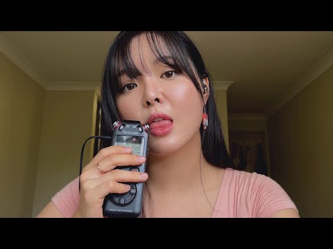ASMR Wet & Slow Mouth Sounds by the window