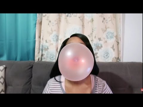 Asmr Gum Chewing and Blowing Bubbles