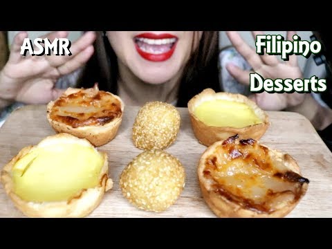 ASMR Filipino Desserts Eating Sounds No Talking