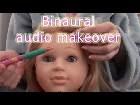 Binaural Bedtime makeup roleplay ASMR audio. *with visual*
