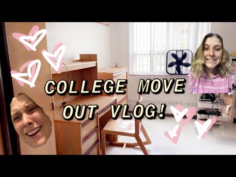 2021 College Move Out Day Vlog! (NON ASMR) 💗🤌🏻