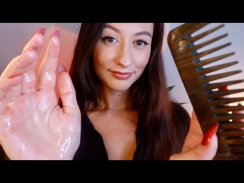 ASMR Relaxing Scalp Treatment & Massage Roleplay 😴 Layered Sounds, Massage & Hair Wash for Sleep