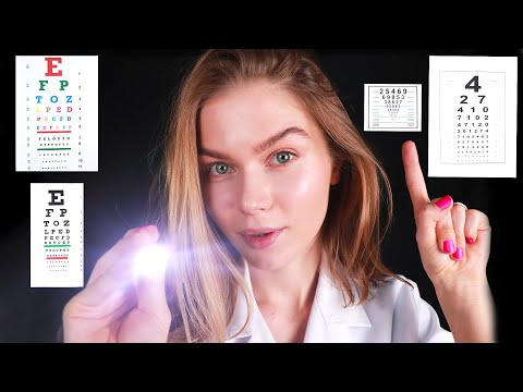 [ASMR] Detailed Eye Exam In Dark Room. (Lights, Charts, Peripheral Ex)Medical RP, Personal Attention