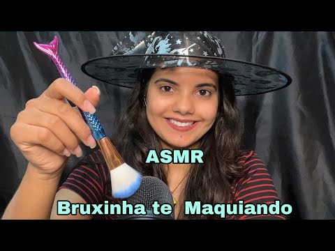 ASMR| Halloween - Bruxinha te maquiando para Festa 🎃