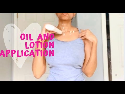 Indian Girl With Oil and Lotion Application II ASMR