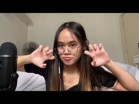 TRYING ASMR WITH MY SHORT AND NAKED NAILS