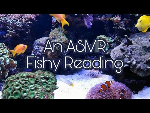 ASMR Aquarium Visuals 🐠🐟 + Beuaty And The Beast Story Reading (Danish) - Soft Speaking