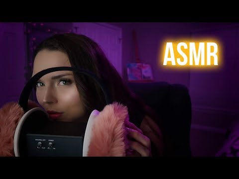 ASMR // Brain Melting Fluffy Ear Muff Tingles (scratching, tapping and rubbing)