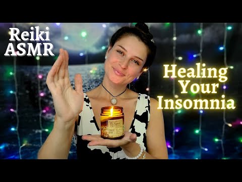 ASMR Reiki Healing Insomnia Sleep Tingles with Ear to Ear Whispering and Pull and Pluck Movements
