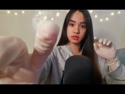 ASMR Latex Gloves, Ear to Ear Whisper, Mouth Sounds, Crinkly, Squishy, Finger and Tongue Fluttering