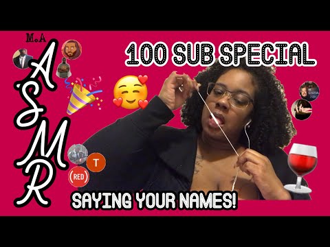 ASMR| 100 Subscribers Celebration 🎉🥰  | Mic Licking & Nibling 👅 | Glass Tapping 🍷