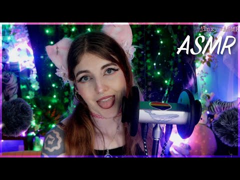 ASMR | Girlfriend checks up on you (Ear Licks & Kisses) | Personal attention roleplay