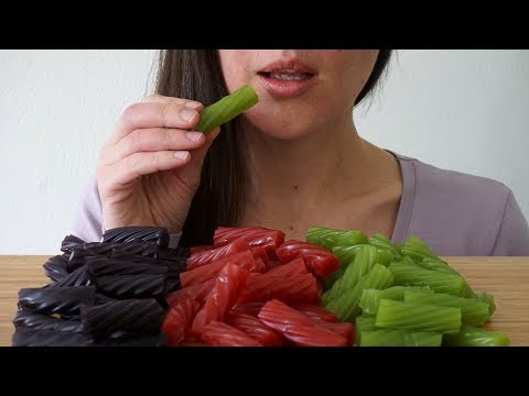ASMR Eating Sounds: Fruity Licorice Lollies (Mostly No Talking)