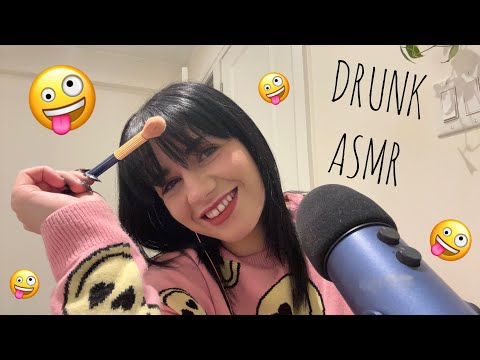 ASMR | Drunk Rambles 🥂🤪 (Whispering, Tapping & Mic Brushing)