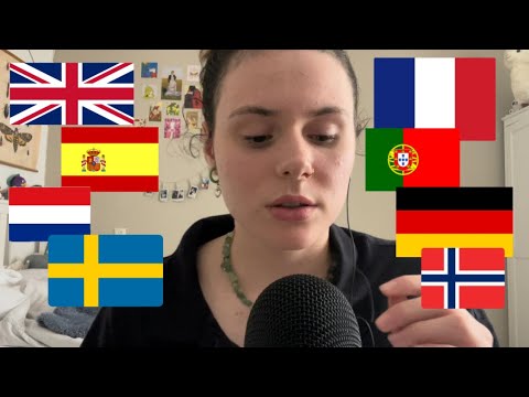 ASMR - trigger words for sleeping in different languages!