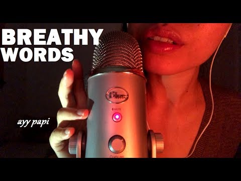 ASMR BREATHY TRIGGER WORDS DEEP Into Your EARS, Foreign + English, Some Chinese Mumbling :)