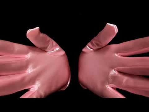 【ASMR】ピンクの手袋でフェイスタッピング/face tapping/hands movements/無言/no talking/