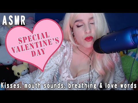 ASMR 💕 Special Valentines day 💕 Kisses, Breathing & love words in english, spanish and french