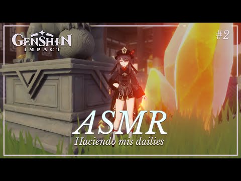 ASMR ✧ ¿Jugamos juntos a Genshin Impact? 🌸⚔️ [Binaural]