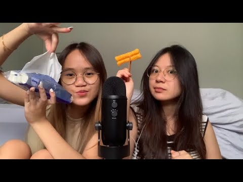 MY SISTER RETURNS HOME TO DO ASMR WITH ME ( forgot the milk tho )