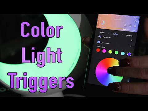Color Light Triggers With Moon Lamp [ASMR] 🌙Ecolor