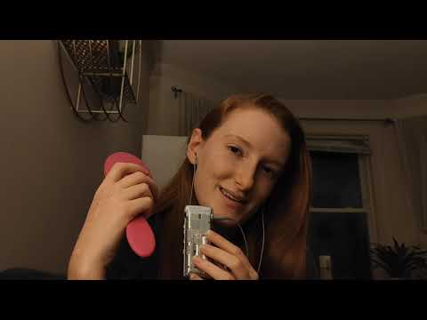[ASMR] Hair Brushing~ 100 Strokes Before Bed, Whispering and Counting