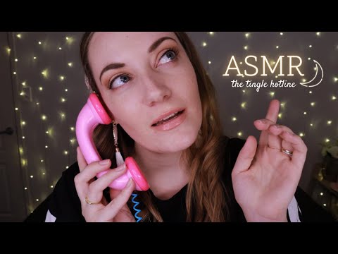 [ASMR] The Tingle Hotline ☎️ (whispering, glove sounds, scissors, tapping, ambient rain sounds)