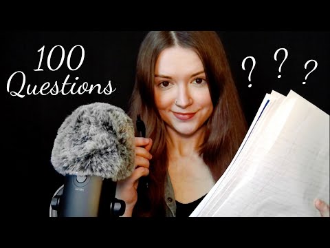 ASMR Asking You Trivia Questions 🧐 🖊️  (100 Questions)