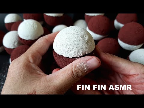 ASMR : Crumbling Gritty Red & Soft White Scoops # 341
