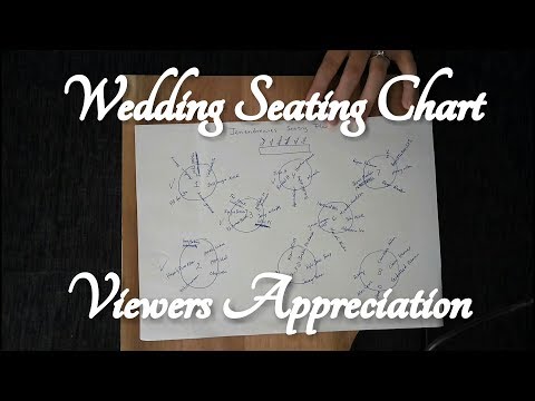 ASMR Wedding Seating Chart Role Play (February Viewers Appreciation)