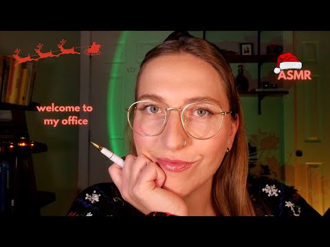 ASMR Therapist Visit.. but You're Santa Claus 🎅❤️ (whispers, questions, writing)