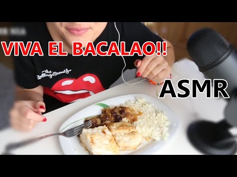 ASMR Comiendo bacalao con arroz 🍛 y charlando  | EATING