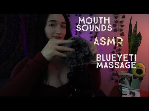 ASMR | Scalp Massage + Soft Mouth Sounds (BlueYeti)
