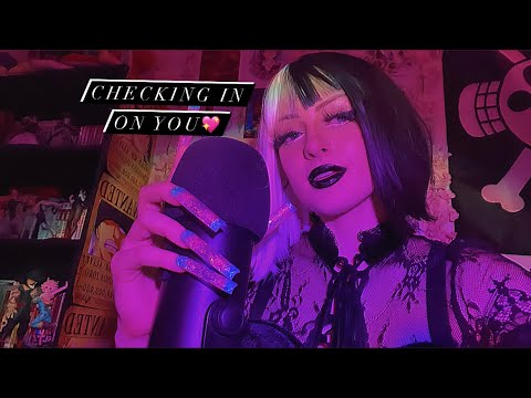 ASMR// checking in on you (positive affirmations, hand triggers, visual triggers)