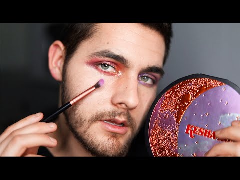 Trying To Do My Makeup For ASMR - ASMR Male Makeup Application - Kesha Rose Pallet